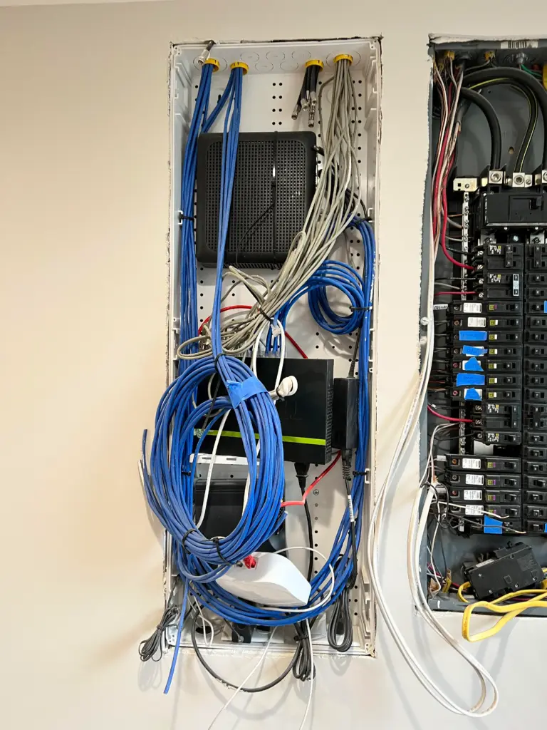 Keep all your low-voltage wiring organized, secure, and future-ready with a professionally installed central media panel.